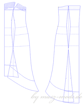 Schnittkonstruktion Kleid